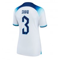Fotballdrakt Dame England Luke Shaw #3 Hjemmedrakt VM 2022 Kortermet